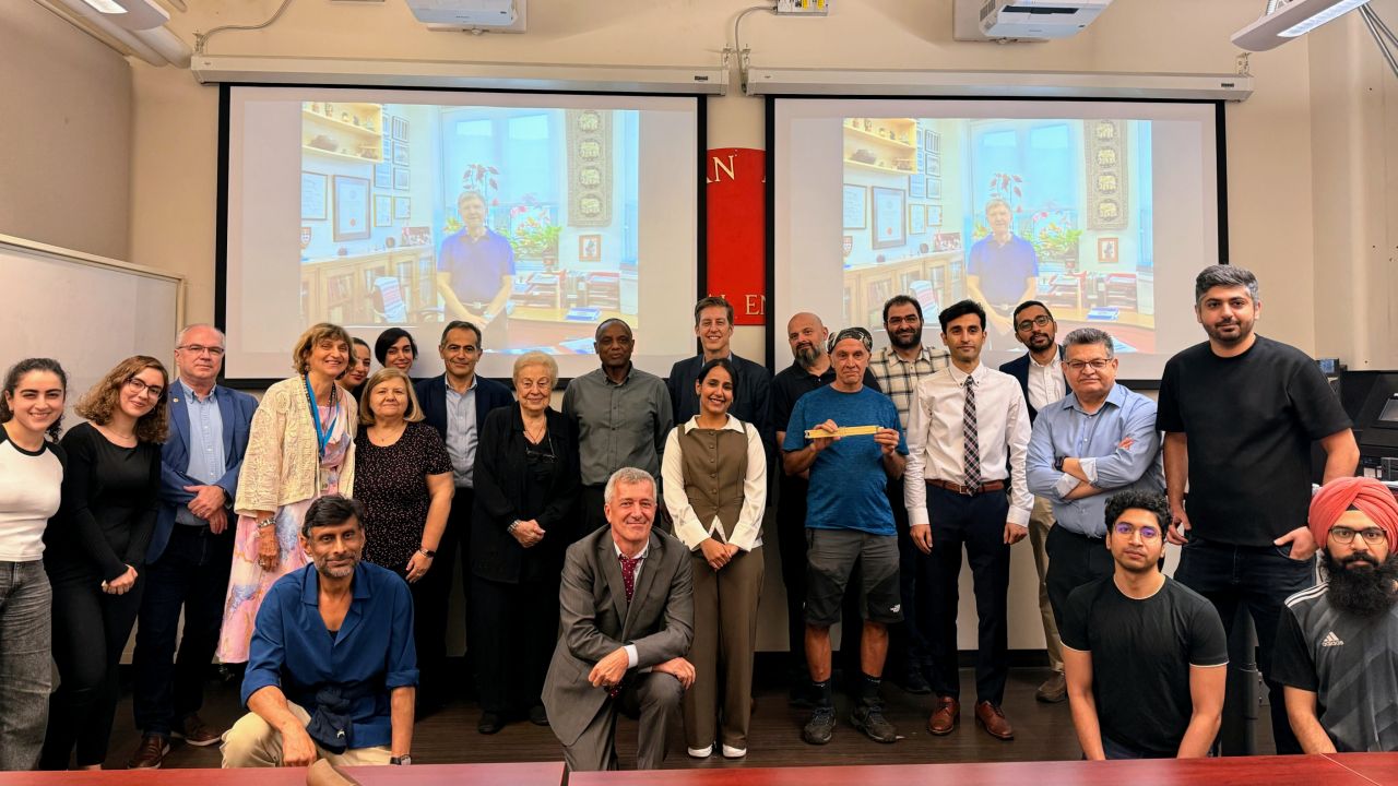 Participants of the tribute at McGill University
